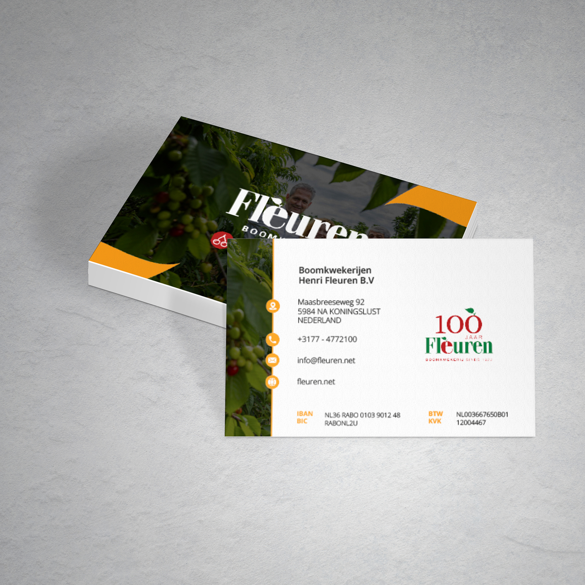 Fleuren — visitekaartje
